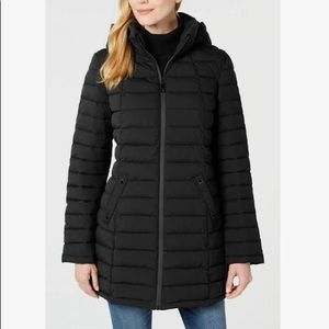Nautica Hooded Black Packable Puffer Coat (XL)
